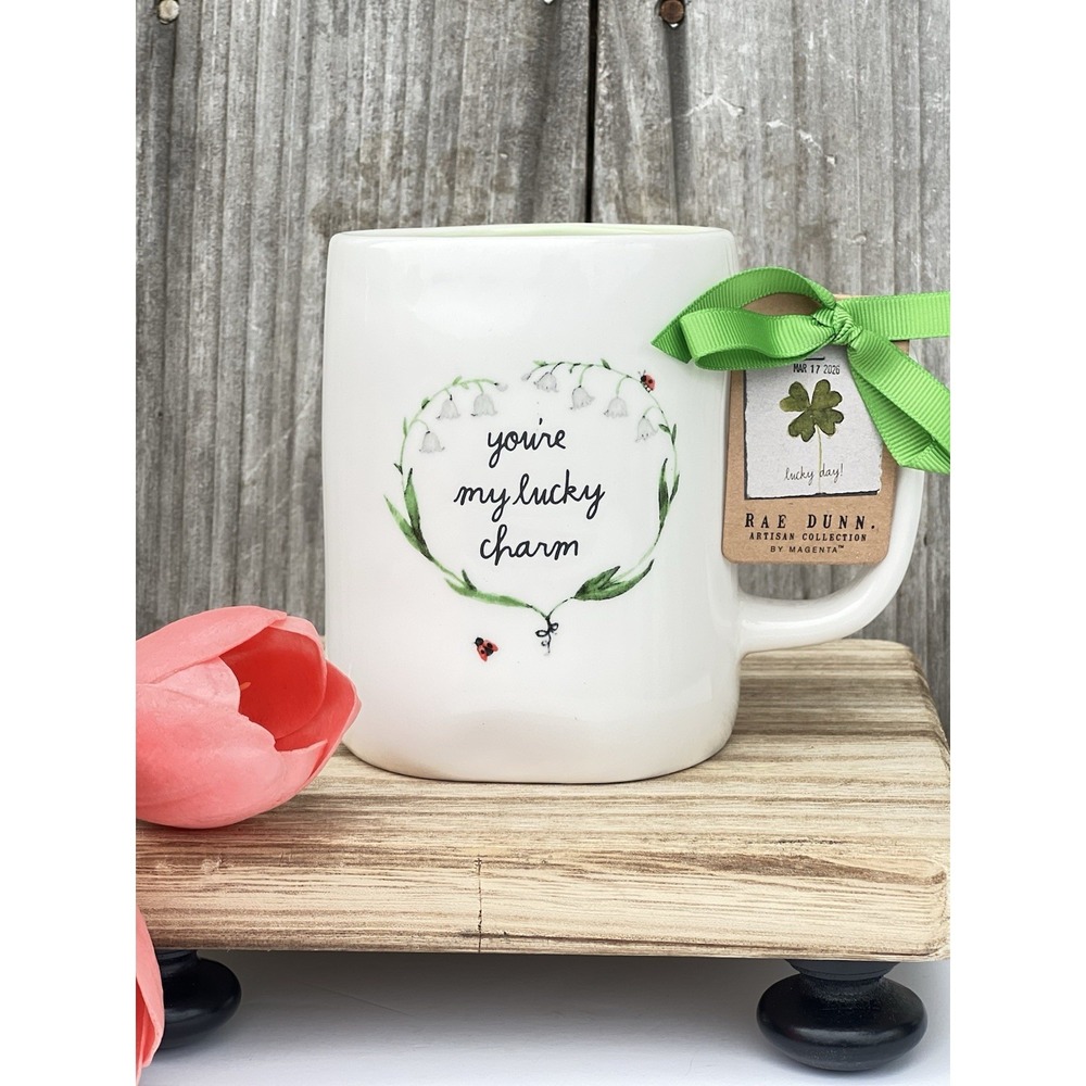 Rae Dunn "You're My Lucky Charm" Mug  St Patrick's Day New